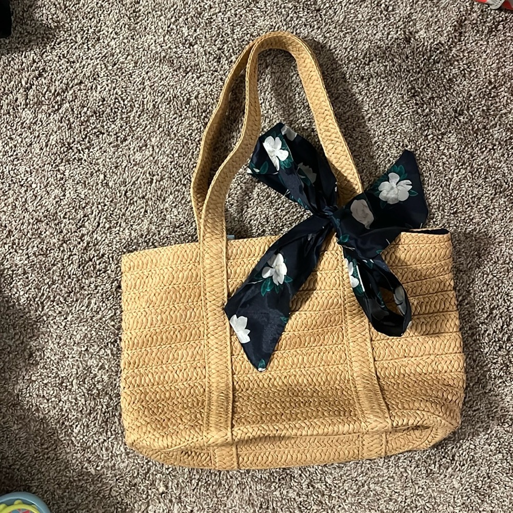 Draper James straw bag